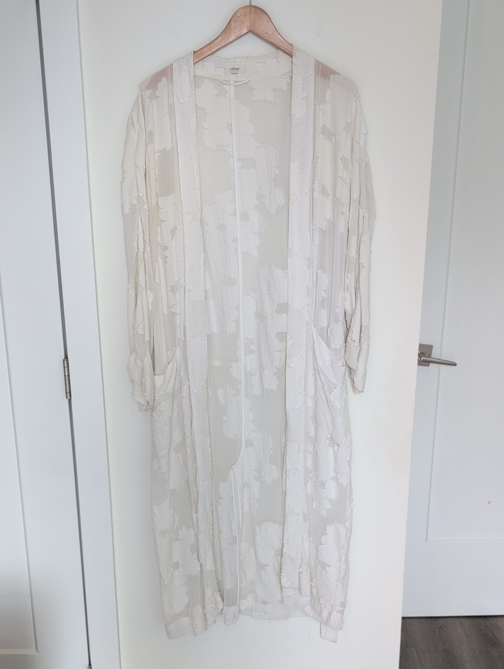 White Wilfred Durante Long Sheer Jacket